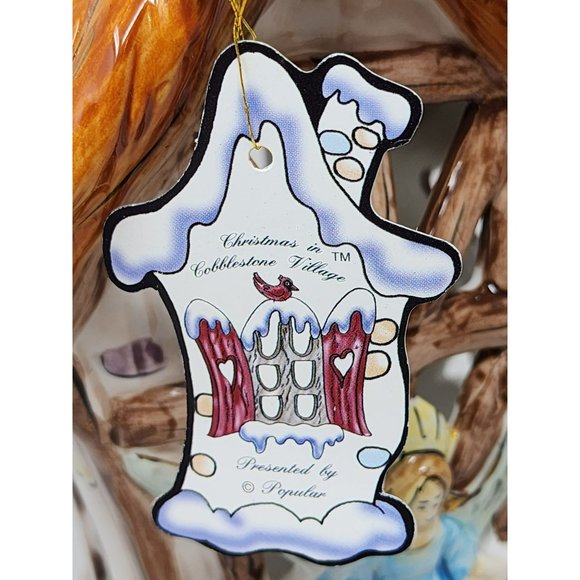 Vintage Porcelain Christmas In Cobblestone Village Nativity Scene - Picture 6 of 16